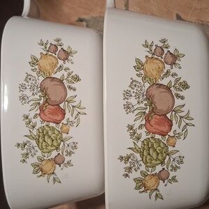 Corningware VIntage Floral Patterned Bowls - Total Of 4